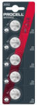 Duracell Battery (CR2032) Button Lithium (5 batteries/ blister) 3V, 220mAh (PROCELL-CR2032-5PK)