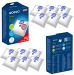 WORWO Mikroszálas porszívózsák készlet, Worwo, 494000 Zmb02K, Kiváló minőségű szűrés, Felfogja a 0, 3 μm - 1 μm méretű porrészecskéket, Higiénikus kezelés - Eldobható zsákok, 3 darabos motor bemeneti szűrő 