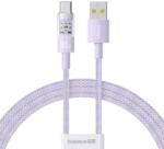 Baseus Cablu alimentare si date Baseus Gem, Fast Charging Data Cable pentru smartphone, USB la USB Type-C, 100W, 2m (Mov)