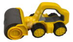 BIG Rulou compactator cu mâner Power Worker Griffy Bulldozer BIG mașină de lucru de 25 cm cu roți din cauciuc, recomandată de la 12 luni (BIG54852)