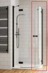 Radaway Usa cabina dus semirotunda Radaway Essenza New Black PDD, 80 x H200 cm, dreapta (1385002-54-01R)