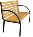 Lean Toys Lean Kerti Pad - Fa és Fém, Háttámlás - 125cm (5905991073376)