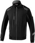 SPARCO technikai softshell könnyű kabát, fekete-szürke, XXL méret (02413NRGS5XXL)