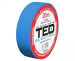 TED Banda izolatoare PVC, 20m x 19mm, pentru protectia si izolarea cablurilor, albastru, TED TED004765 (TED004765)