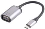Gigapack Adapter Elosztó Type-C - Vga, Adatátvitel, Ezüst Macbook Pro/Air Ipad Pro Surface Book 2