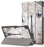 Gigapack GP-101253 Tok - Lenovo Tab M10 FHD Plus (TB-X606X), Oldalra Nyiló, Asztali Tartós, Aktív Flip, Szürke