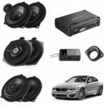 Audison Boxe auto Pachet sistem audio Plug&Play Audison dedicat BMW K4E X4E + Amplificator AF C8.14bit + Conectica dedicata (SKU-2497013564-6297-12)