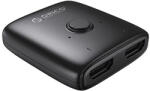 Orico Разклонител превключвател HDMI 2.0 Switcher-Splitter 2-Port Bi-Direction 4K Black - HS2-A1-BK-EP (HS2-A1-BK-EP)