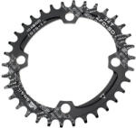 Spyral Speed Oval első MTB lánckerék 34T, 104 mm, 1x9-12s, narrow-wide, alumínium, fekete