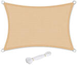 SONGMICS Premium HDPE Napvitorla 3x5m Homokszín UV-védelemmel (EUZ-GSS35EYV1)