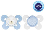 CHICCO Physio Comfort szilikon cumi 2-6m fiú - medve/pöttyök 2 db