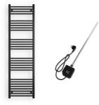  Törölközőszárító radiátor elektromos fűtőpatronnal 50 x 180 cm - Nero Italia AF-05-600W (fekete)