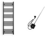  Törölközőszárító radiátor elektromos fűtőpatronnal 50 x 150 cm - Nero Italia AF-05-600W (fekete)