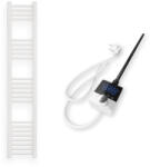  Törölközőszárító radiátor elektromos fűtőpatronnal 30 x 140 cm - Nero Italia AF-13-400W (fehér) - miniwebshop