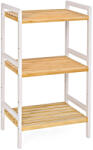 SONGMICS Bambusz tároló polc 3 szintes fürdőszobába, konyhába, természetes 45x32x80cm (BCB73Y)