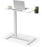 VASAGLE Mobil számítógép asztal kerekekkel, állítható magasság 70x40cm, felhő fehér (LSD600W01)