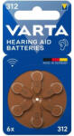 VARTA V312/6 PR312 PR41 1, 45V hallókészülék elem (VARTA-V312-6BP)