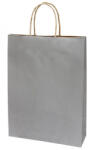 Creative Dísztasak CREATIVE Classic Simple L 26x35x8 cm kraft egyszínű ezüst sodort füles (71439) - nyomtassingyen