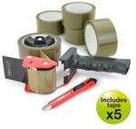 Rapesco Csomagzáró gép, RAPESCO "Germ-Savvy® 960", 5 db barna csomagolószalaggal, 1 db késsel (1581) - nyomtassingyen