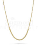  14 karátos középen szélesedő extra Wales arany nyaklánc - 45 cm / 4 mm (AU14346) AU14346