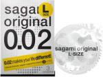 Sagami Original 0, 02 L - óvszer - 58mm (3db) - pirospillango