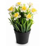 AFI Nárcisz művirág kaspóban - 25, 5x10 cm (IMO-AFI-544944FEHER)