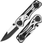 HARAHU Kültéri összecsukható kés C5974 - Ezüst / Fekete KP39451