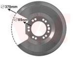 VAN WEZEL Ochranný plech proti rozstreku, Brzdový kotúč VAN WEZEL 1828373 (1828373)