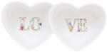 Easy Life Porcelán dupla szív alakú tálka - Mon Amour