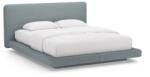 Micadoni Világoskék kárpitozott franciaágy 200x200 cm Linea - Micadoni