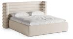 Micadoni Bézs kárpitozott ágyneműtartós franciaágy ágyráccsal 200x200 cm Mount - Micadoni - bonami - 609 020 Ft