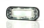 WAS W133, -as tipuscsalád. 982. Rendszám megvilágítás, 12-24V, -os kivitel, lapos, süllyeszthető. 2LED-es. Méretei: 80x30mm, mélység: 24mm. Furattáv. : 65mm. 25 cm bekötési kábellal. Vízállóság: IP66/68 (982-W133)