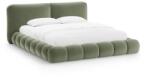 Micadoni Zöld kárpitozott ágyneműtartós franciaágy ágyráccsal 200x200 cm Solange - Micadoni - bonami - 563 560 Ft