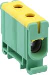  Főáramköri leágazó kapocs, sínre szerelhető, zöld/sárga (FLEAL-50/1ZS)