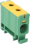  Főáramköri leágazó kapocs, sínre szerelhető, zöld-sárga (FLEAL-35/1ZS)