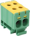  Főáramköri leágazó kapocs, sínre szerelhető, zöld-sárga (FLEAL-35/2ZS)