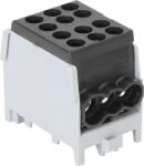  Főáramköri leágazó kapocs, sínre szerelhető, fekete (FLECU-25-16-3F)