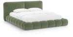 Micadoni Zöld kárpitozott ágyneműtartós franciaágy ágyráccsal 180x200 cm Solange - Micadoni - bonami - 539 742 Ft