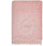 SOFT COTTON DESTAN csipkés törölköző 50 x 100 cm-es Mályva / Dusty rose