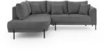 Ropez Sötétszürke zsenília sarokkanapé (bal oldali-L alakú) Mauris - Ropez