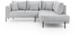 Ropez Világosszürke zsenília sarokkanapé (jobb oldali-L alakú) Mauris - Ropez
