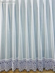 Celen Textil Kft Csipkés Függöny, Basic, fehér, 30 cm fehér csipke, 300x250 cm