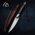 HUANG FU Fa nyelű túlélő taktikai kés, éles fix pengés kés, egyenes kés (888999162338)