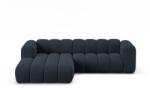 Micadoni Sötétkék zsenília sarokkanapé (bal oldali-heverő résszel) Lupine - Micadoni - bonami - 828 740 Ft