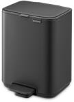 Brabantia Sötétszürke acél pedálos szemetes 4 l Bo - Brabantia