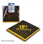  Elegáns szalvéta 18. születésnapra, motívummal