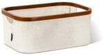 Bigso Krémszínű textil tárolódoboz 38x26x16 cm Bamboo/Linen - Bigso