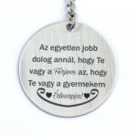 R.M. ékszer Te vagy a Férjem és Apa acél medálos kulcstartó (15883RM)