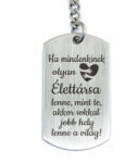 R.M. ékszer Olyan Élettársa lenne acél medálos kulcstartó (15946RMT)