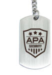 R.M. ékszer Apa security acél medálos kulcstartó (13351-RM-D)